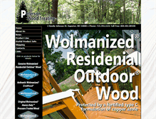 Tablet Screenshot of petersonwoodtreating.com